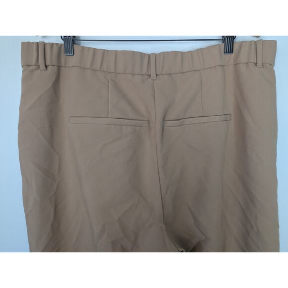 Abercrombie & Fitch Sloane Tailored High Rise Wide Leg Pant in Brown - Picture 6 of 8